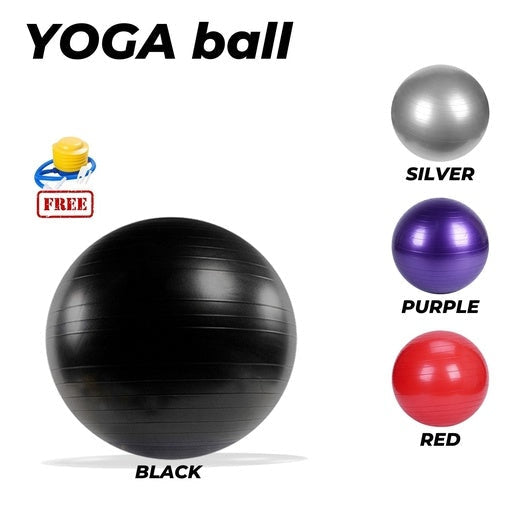 Verpeak Yoga Ball Gym Home Exercise 85cm - Purple Sports & Fitness Fast shipping On sale