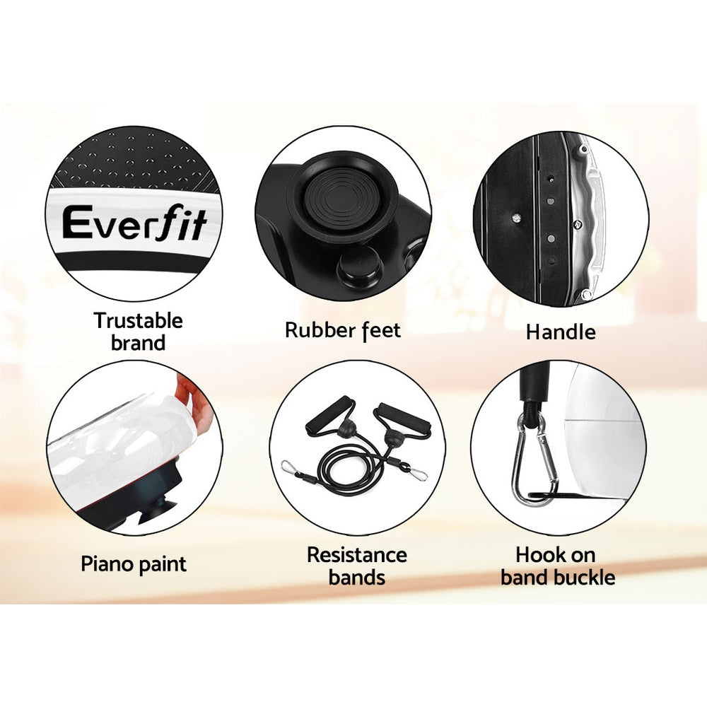 Vibration Machine Plate Platform Body Shaper Home Gym Fitness White Sports & Fast shipping On sale