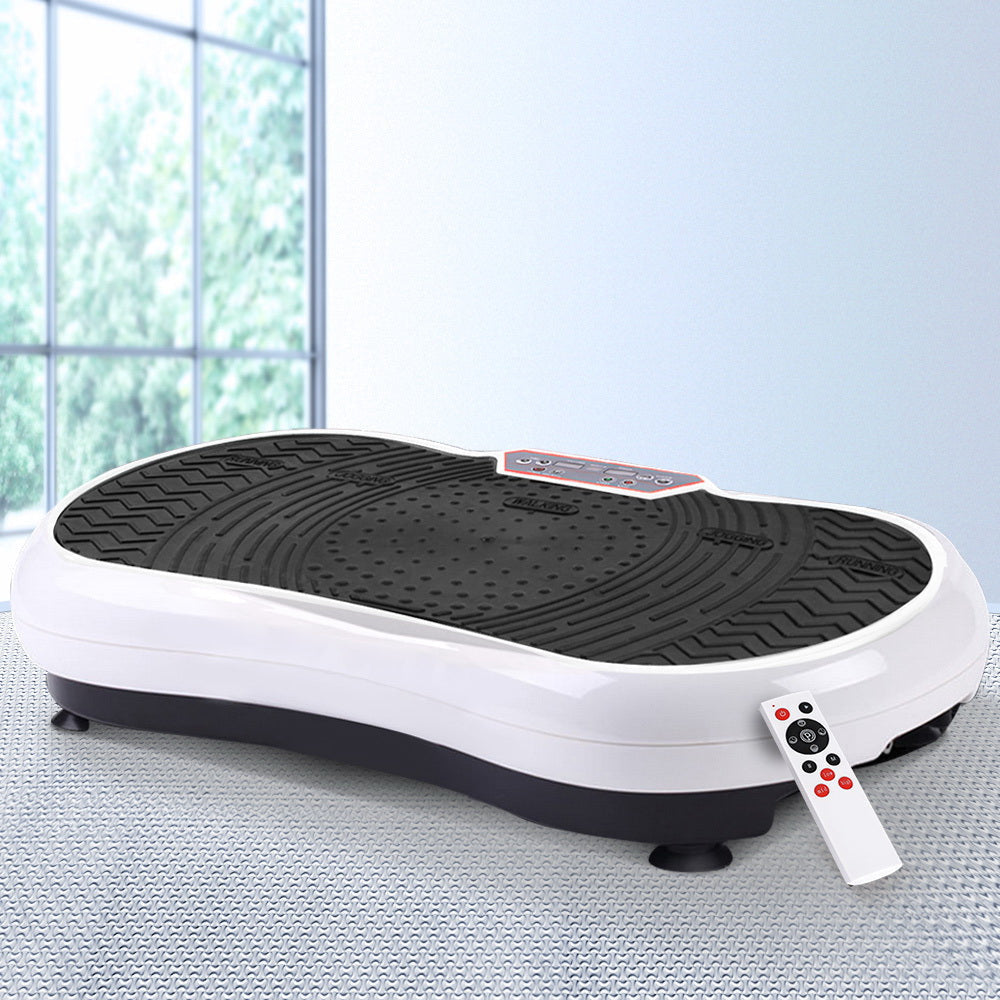 Vibration Machine Plate Platform Body Shaper Home Gym Fitness White Sports & Fast shipping On sale