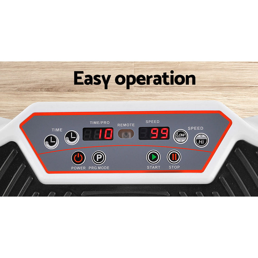 Vibration Machine Plate Platform Body Shaper Home Gym Fitness White Sports & Fast shipping On sale