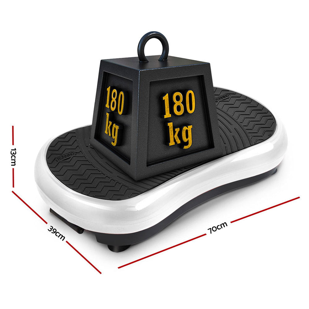 Vibration Machine Plate Platform Body Shaper Home Gym Fitness White Sports & Fast shipping On sale