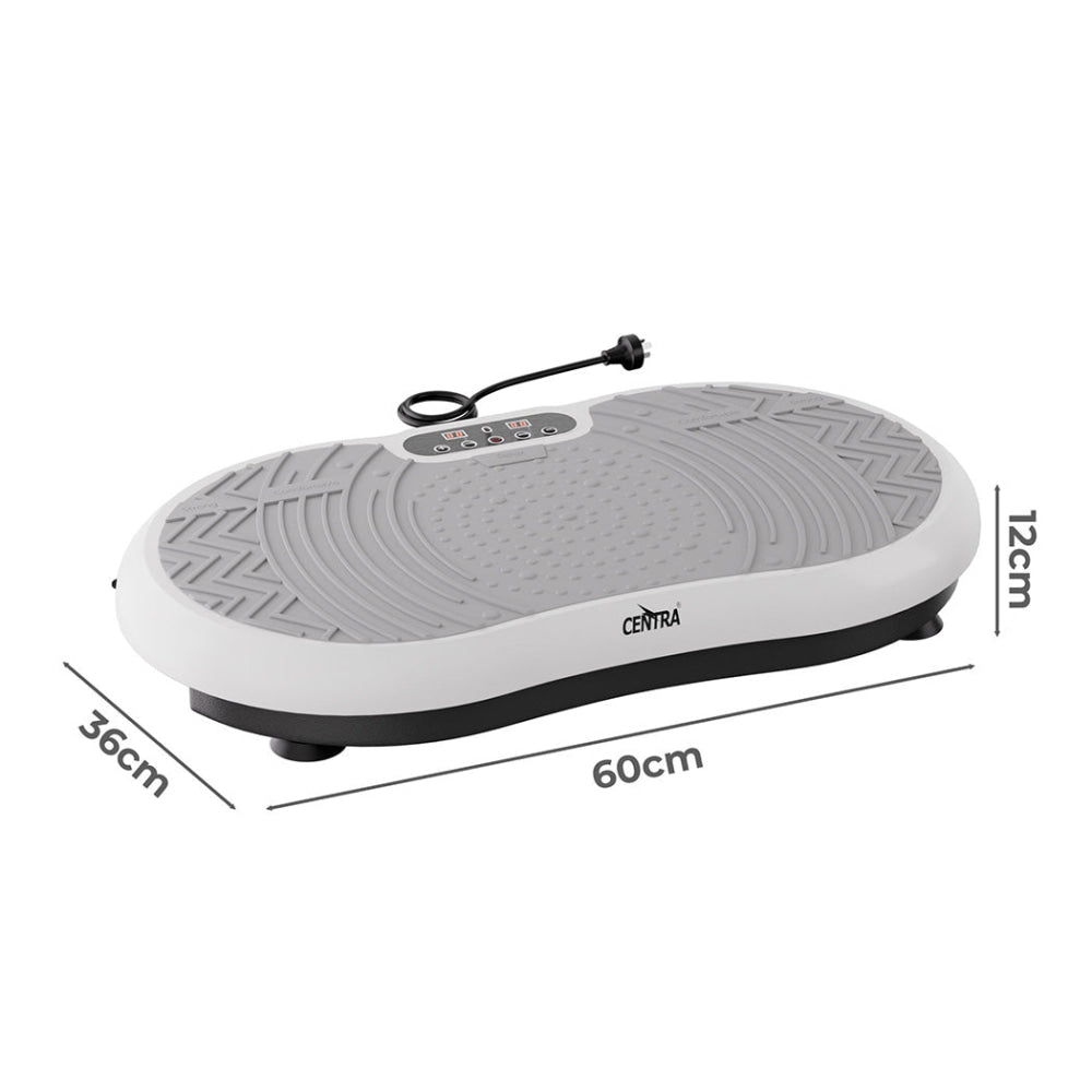 Vibration Plate Exercise Machine with 99 Speed Levels & Resistance Bands (White) Sports Fitness Fast shipping On sale