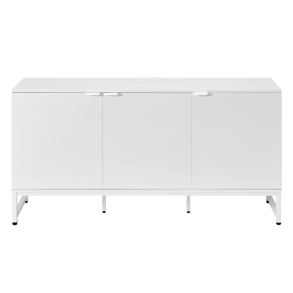 Vina 3-Door Office Credenza Storage Cabinet White Organizer Fast shipping On sale