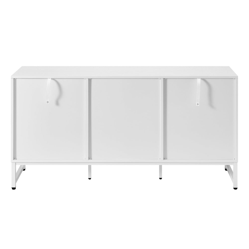 Vina 3-Door Office Credenza Storage Cabinet White Organizer Fast shipping On sale