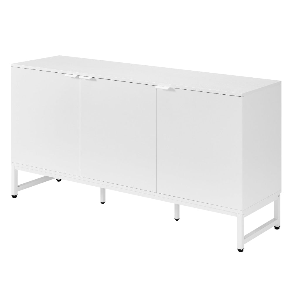 Vina 3-Door Office Credenza Storage Cabinet White Organizer Fast shipping On sale