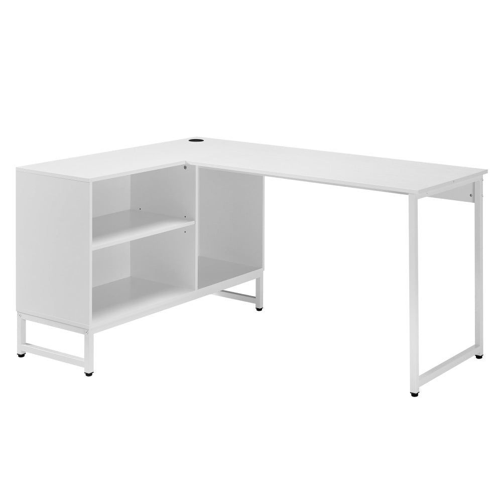 Vina L-shape Computer Working Home Office Desk 150cm White Fast shipping On sale