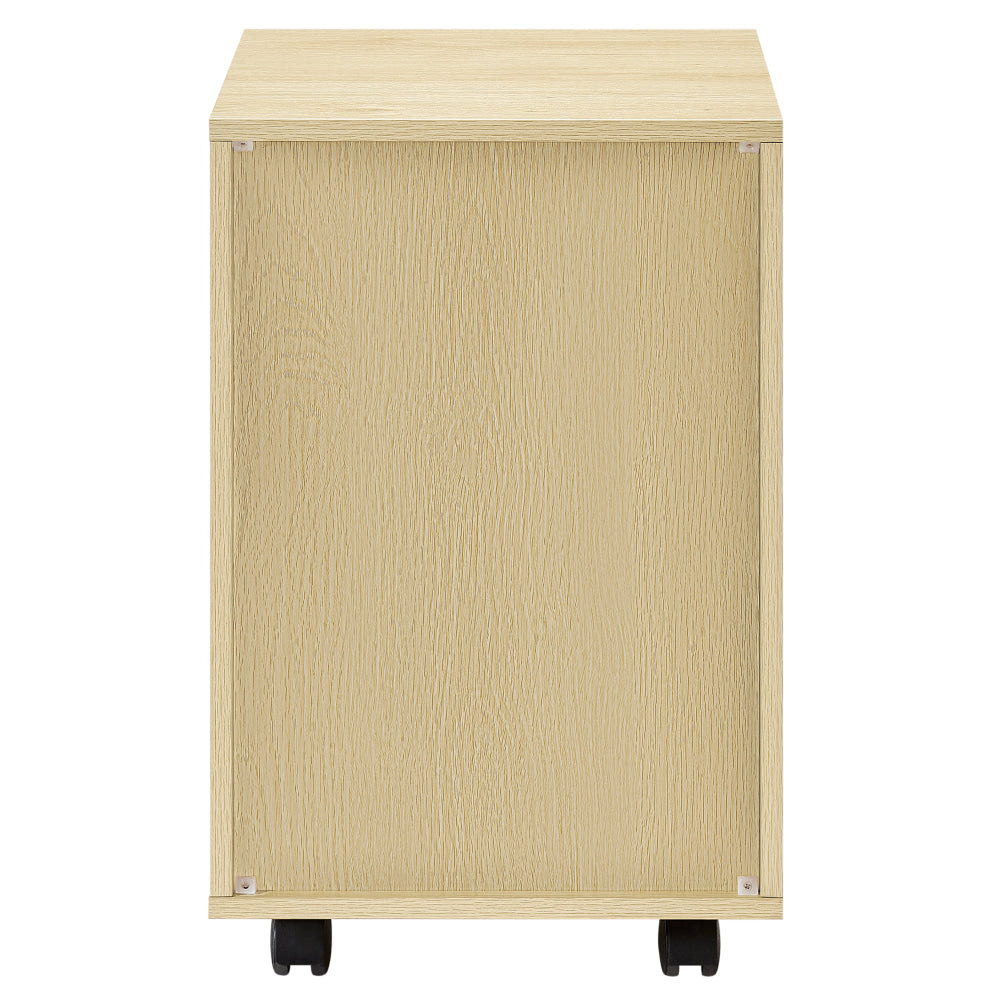 Vina Mobile Pedestal Storage Filling Cabinet 3-Drawers Natural Filing Fast shipping On sale