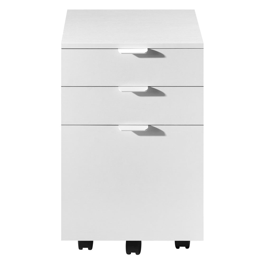 Vina Mobile Pedestal Storage Filling Cabinet 3-Drawers White Filing Fast shipping On sale