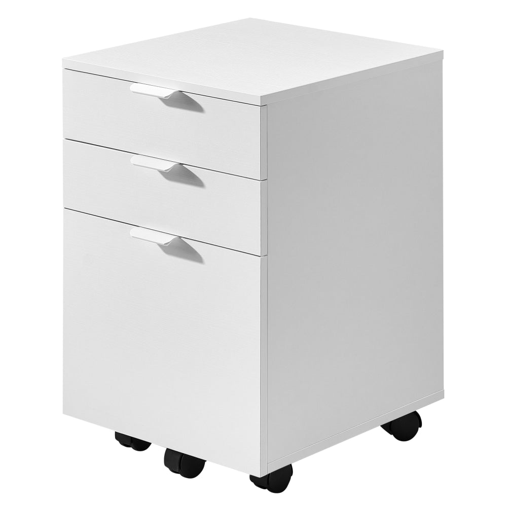 Vina Mobile Pedestal Storage Filling Cabinet 3-Drawers White Filing Fast shipping On sale