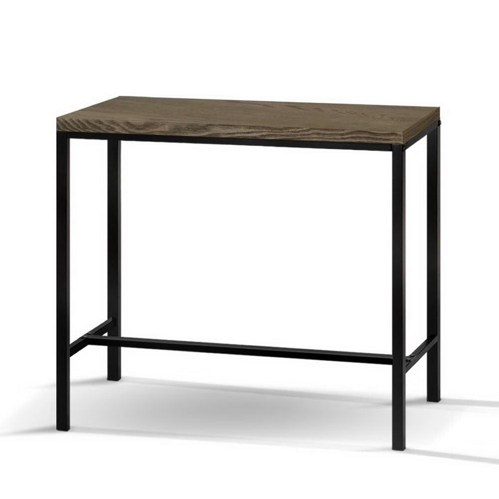 Vintage Industrial High Bar Table for Stool Kitchen Cafe Desk Dark Brown Dining Fast shipping On sale