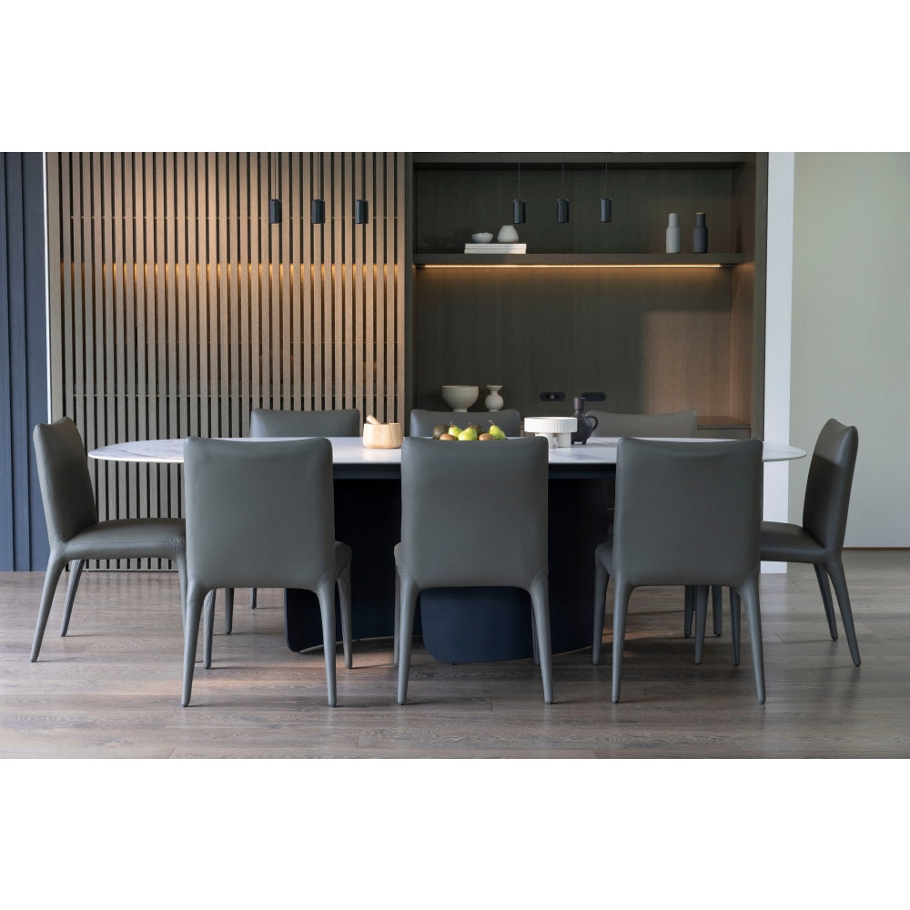 Viola Modern Rectangular Large Kitchen Dining Table Ceramic 260cm - Valentino Fast shipping On sale