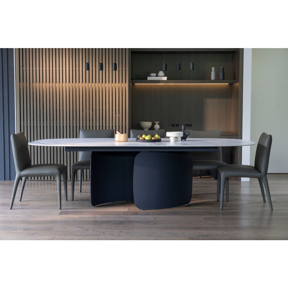 Viola Modern Rectangular Large Kitchen Dining Table Ceramic 260cm - Valentino Fast shipping On sale