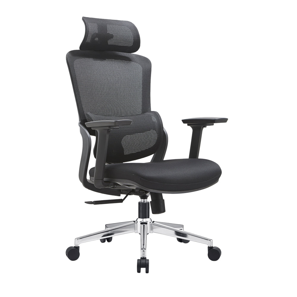 Vivian High Mesh Back Fabric Seat Ergonomic Computer Office Working Chair Black Fast shipping On sale