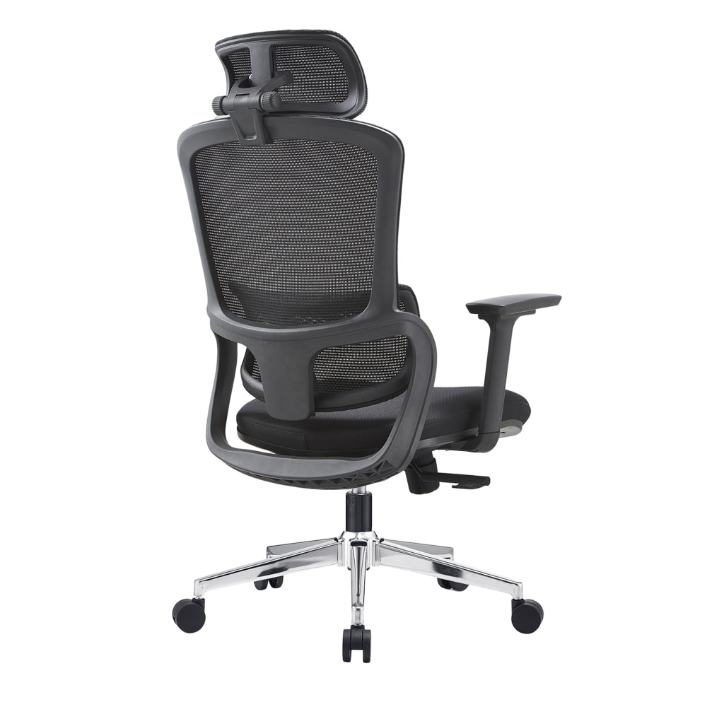 Vivian High Mesh Back Fabric Seat Ergonomic Computer Office Working Chair Black Fast shipping On sale