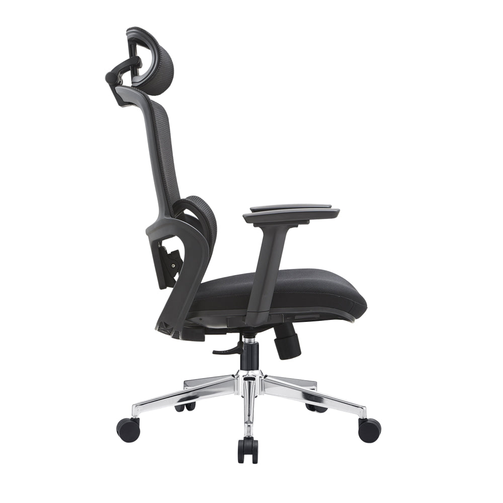 Vivian High Mesh Back Fabric Seat Ergonomic Computer Office Working Chair Black Fast shipping On sale