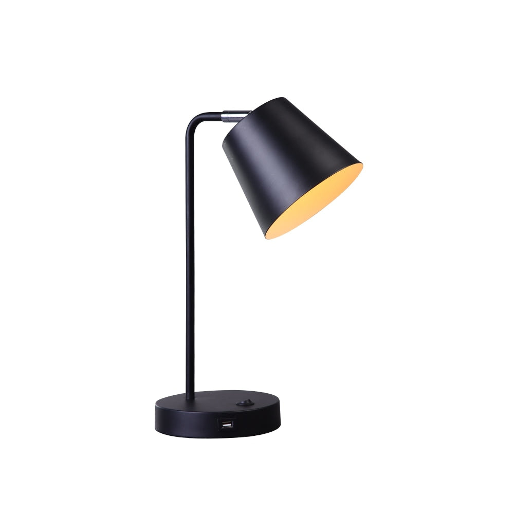 Volum USB Table Desk Metal Lamp Light Build - in Touch - Black Fast shipping On sale