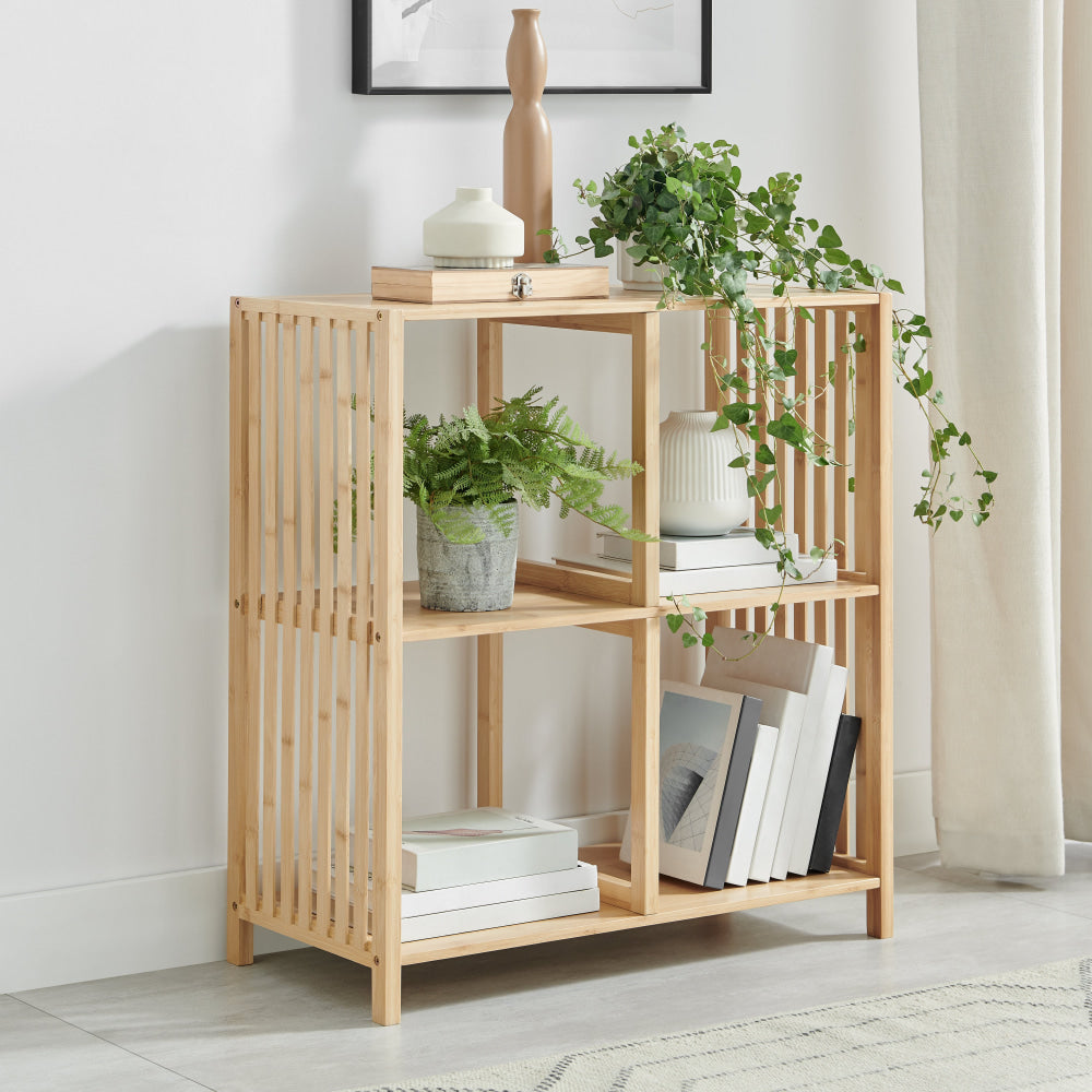 Momentous Living - Vovo 2x2 Low Bookcase Open Shelf Bookshelf Display ...