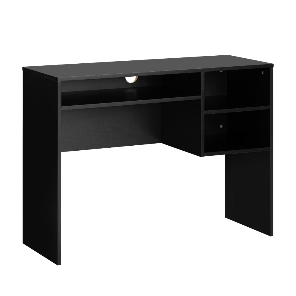 Walter Wooden Study Computer Working Task Office Desk Table W/ 3-Shelves Black Fast shipping On sale