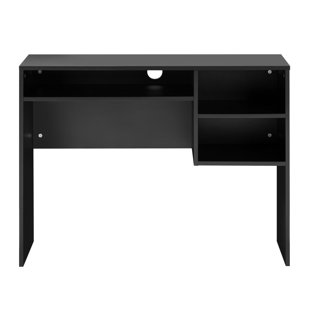 Walter Wooden Study Computer Working Task Office Desk Table W/ 3-Shelves Black Fast shipping On sale