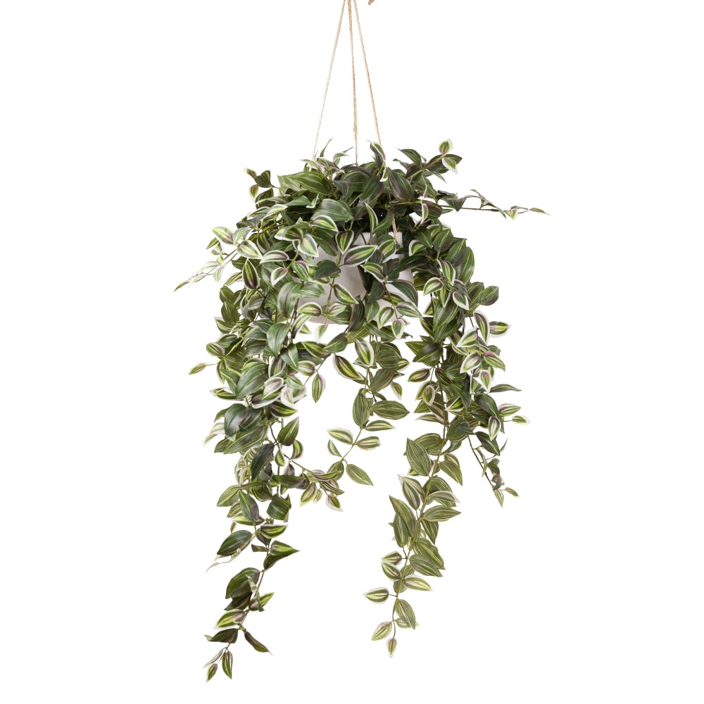 Wandering Jew 120cm Artificial Faux Plant Decorative In Hanging Pot Green Fast shipping On sale