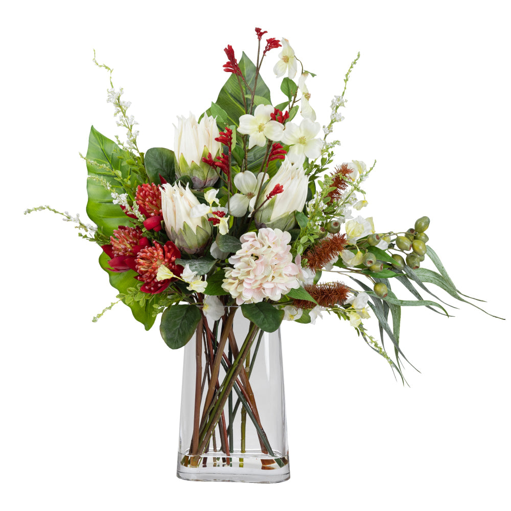 Waratah Flatback 90cm Artificial Faux Plant Flower Decorative Mixed Arrangement Fast shipping On sale