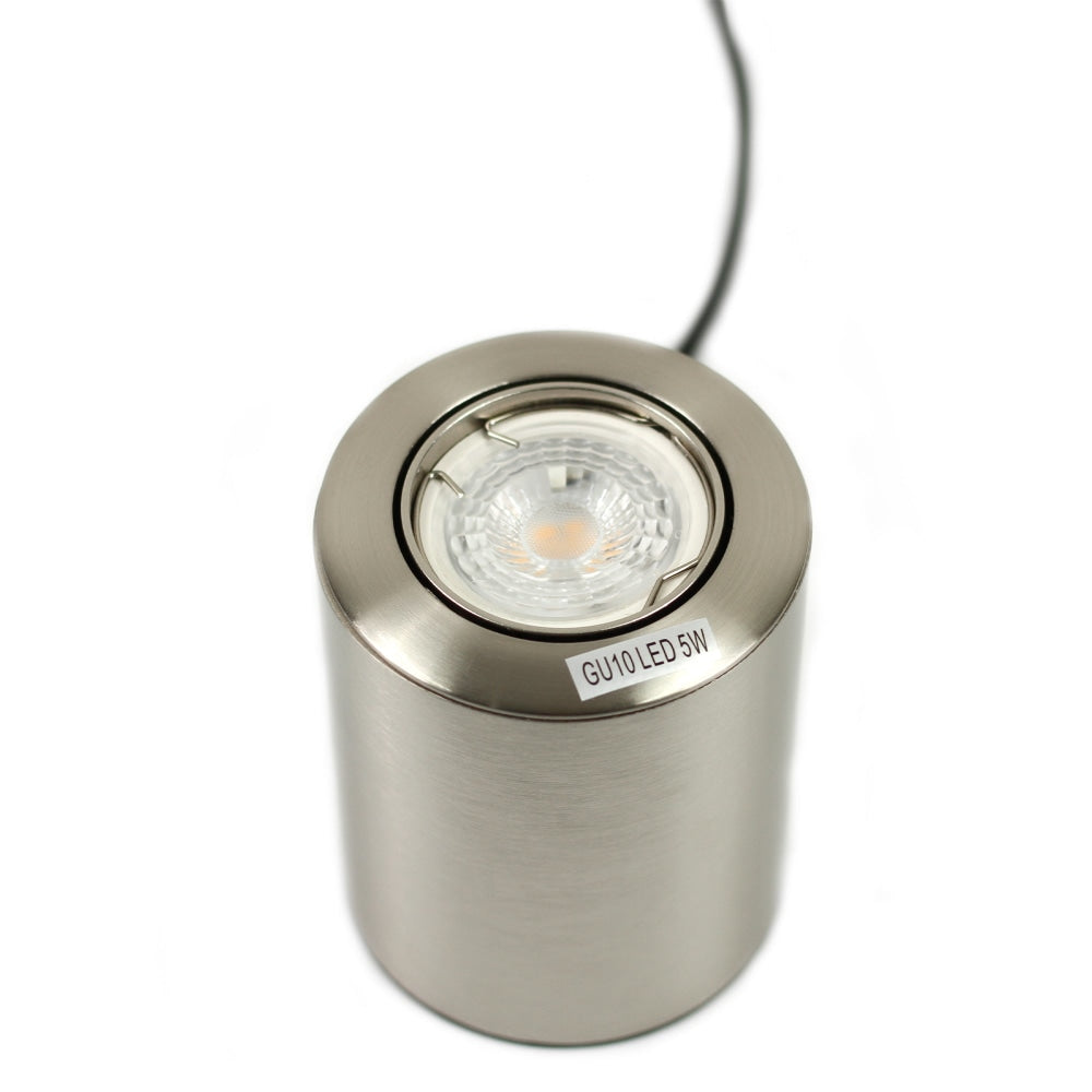 Warm Bright Table Light Minimalist Metal Lamp - Satin Chrome Fast shipping On sale