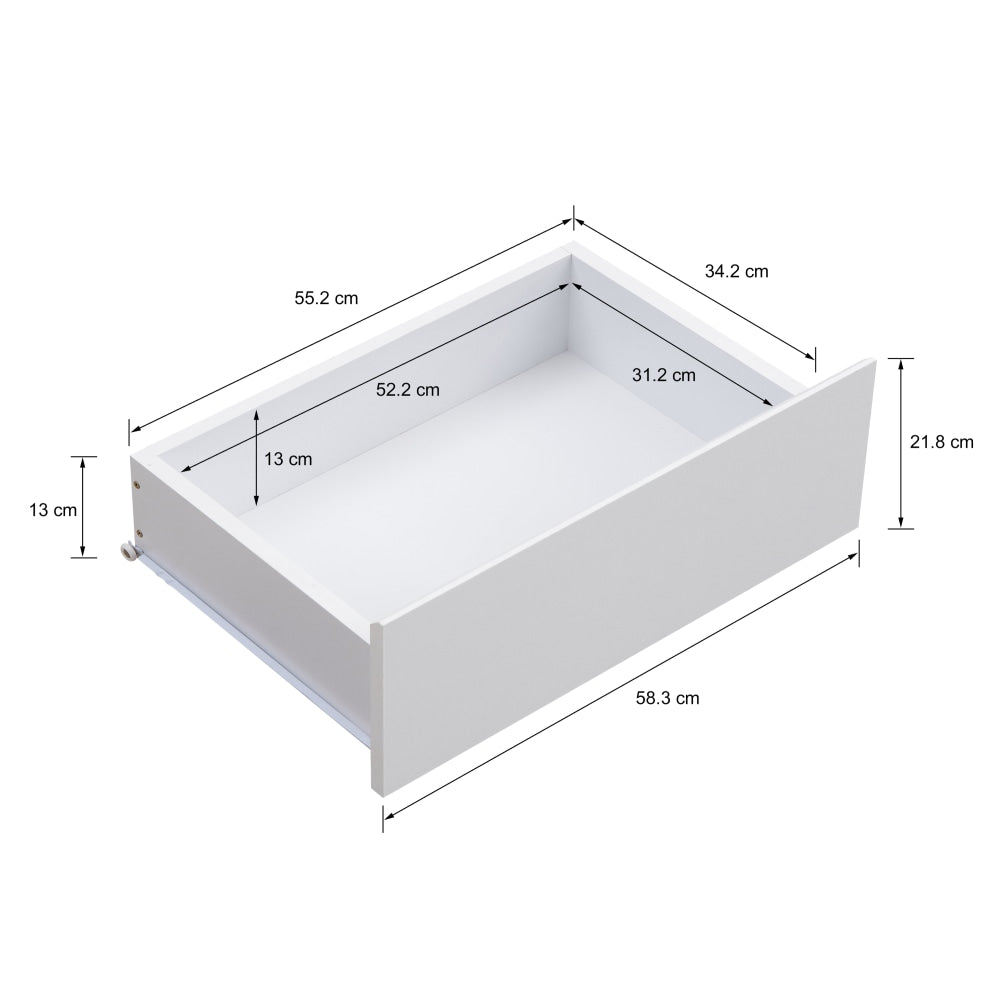 Waylon Lowline TV Stand Entertainment Unit 180cm W/ 2-Doors 1-Drawer - White/Oak Fast shipping On sale