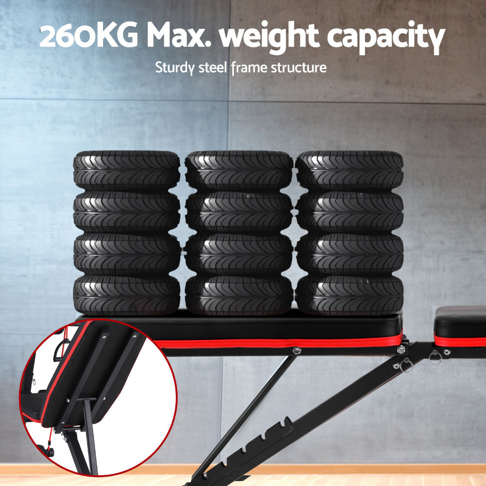 Weight Bench Adjustable Preacher Curl Press Dumbbell Stool 260kg Sports & Fitness Fast shipping On sale