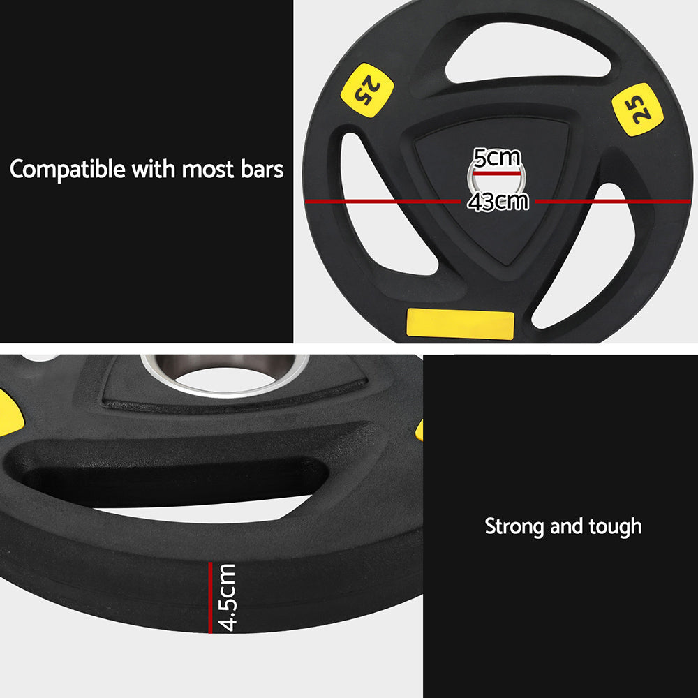 Weight Plates Standard 25kg Dumbbells Barbells Plate Lifting Home Gym Sports & Fitness Fast shipping On sale