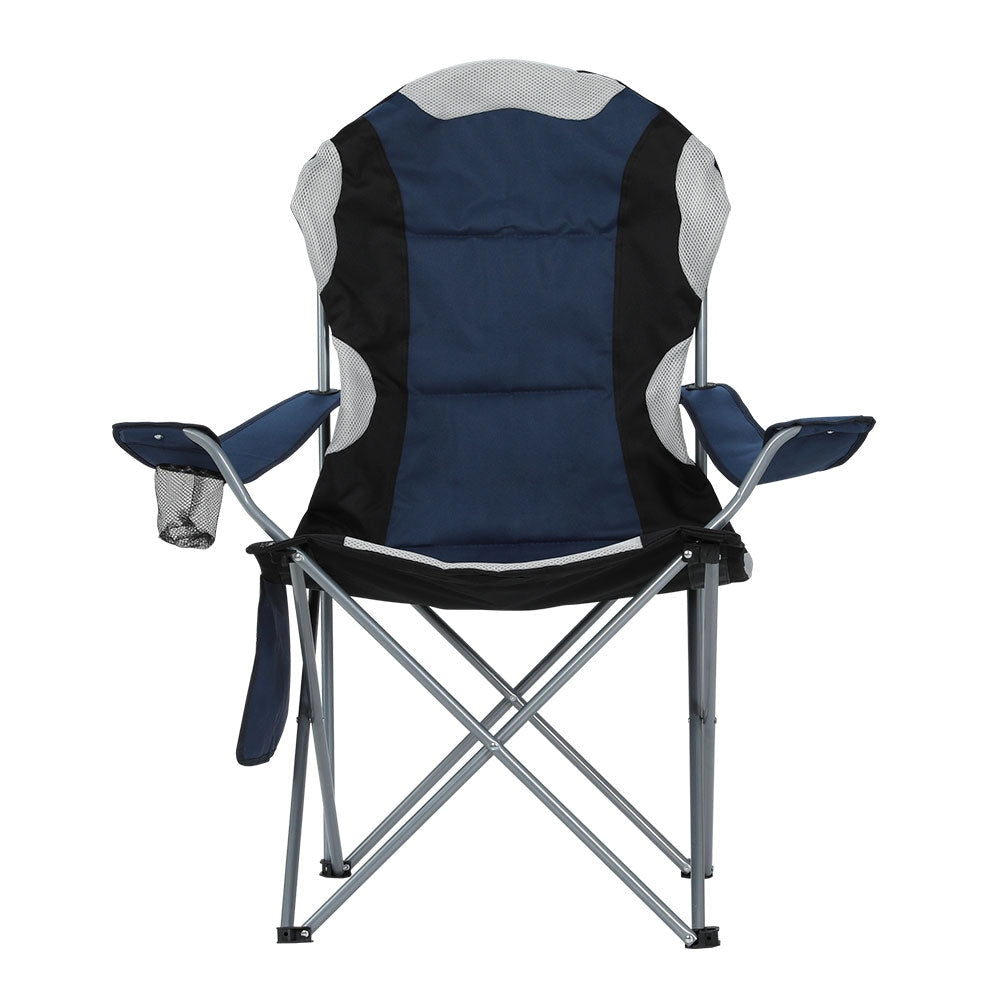 Weisshorn 2X Camping Chairs Folding Arm Chair Portable Garden Fishing Outdoor Furniture Fast shipping On sale