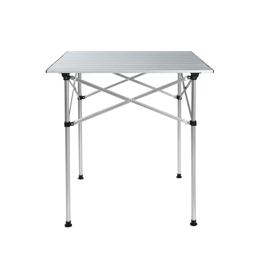 Weisshorn Roll Up Camping Table Foldable Portable Picnic Garden BBQ Desk 70CM Outdoor Furniture Fast shipping On sale