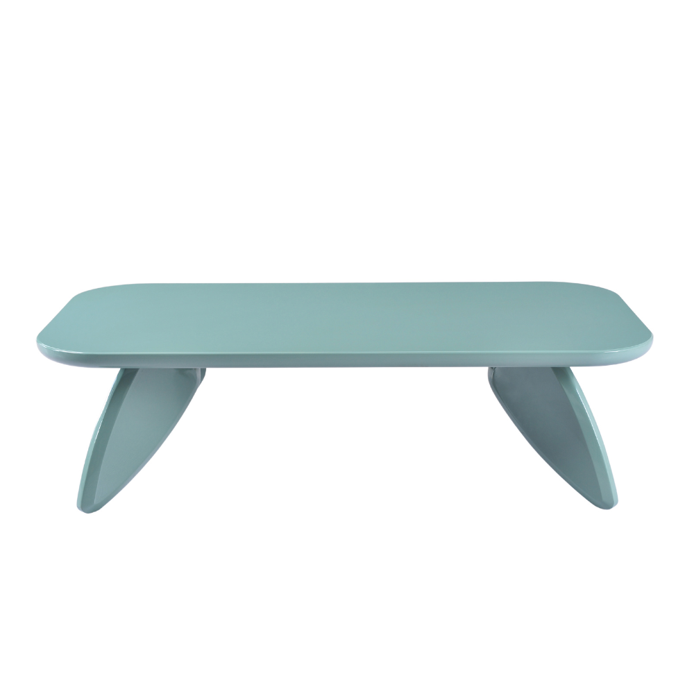 Wes Funky Playful Vibrant Rectangular Coffee Tea Table Mint Gloss Fast shipping On sale