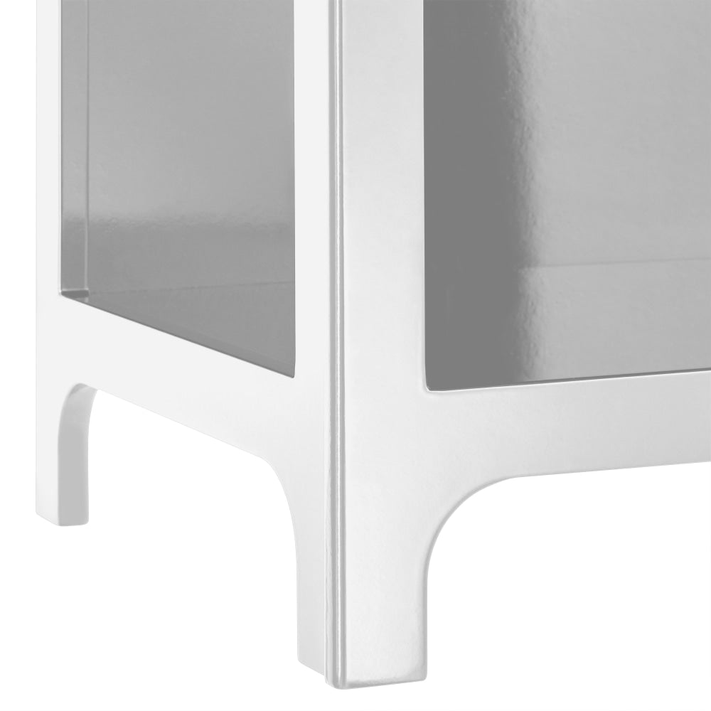 Wilkins Arched Cube 2 X Levels Low Bookcase Display Shelves White Fast shipping On sale