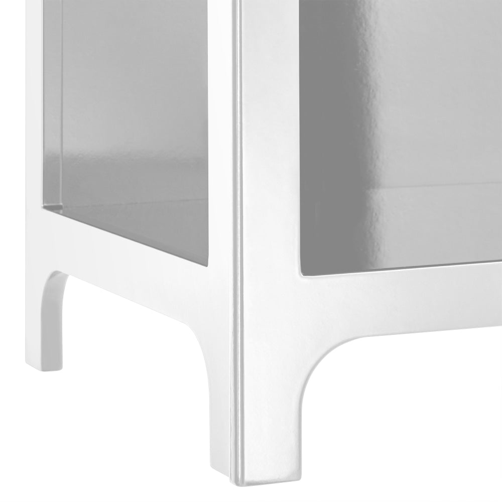 Wilkins Arched Cube 3-Levels Tall Bookcase Display Shelves White Fast shipping On sale