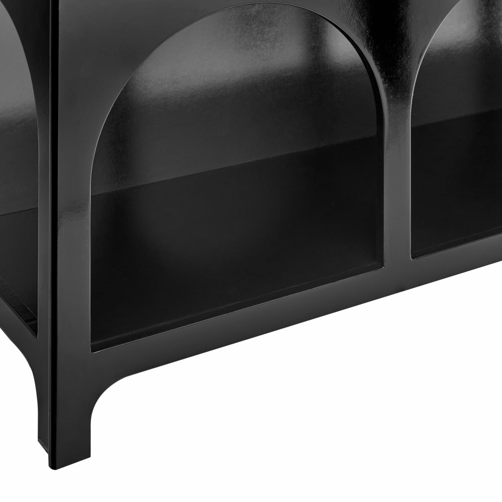 Wilkins Arched Cube 3 X 2 Levels Low Bookcase Display Shelves Black Fast shipping On sale