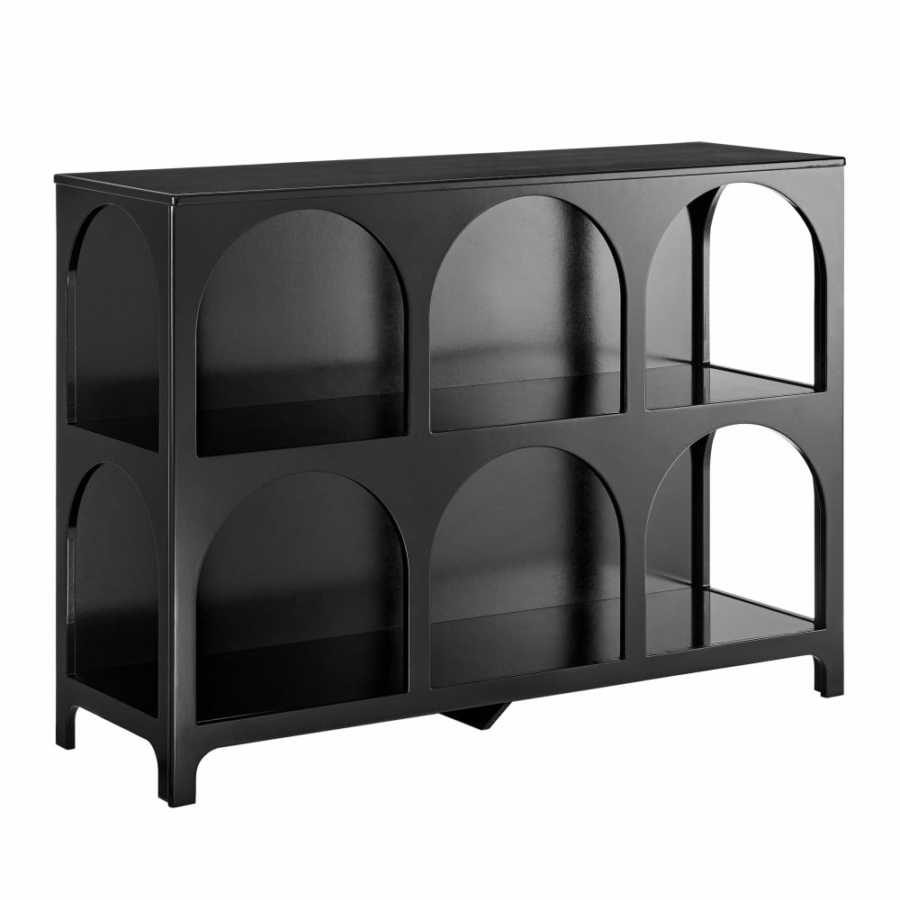 Wilkins Arched Cube 3 X 2 Levels Low Bookcase Display Shelves Black Fast shipping On sale