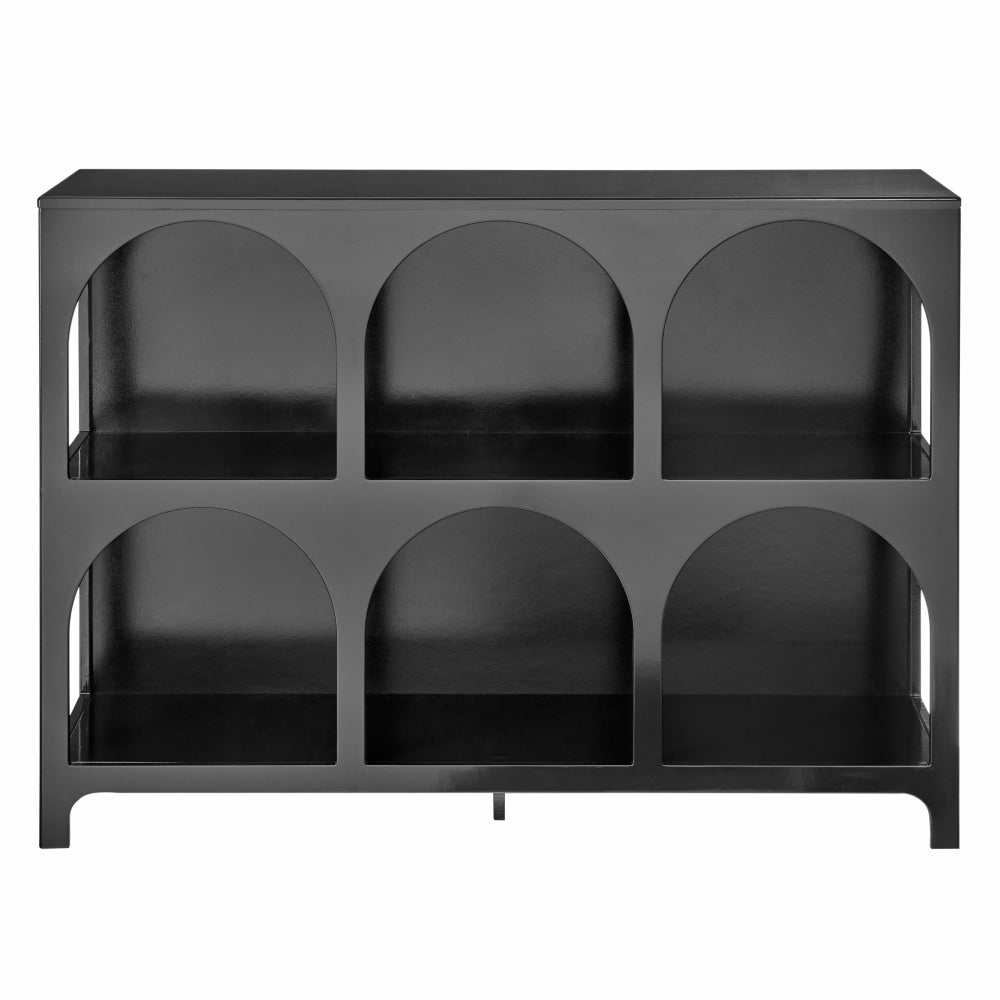 Wilkins Arched Cube 3 X 2 Levels Low Bookcase Display Shelves Black Fast shipping On sale