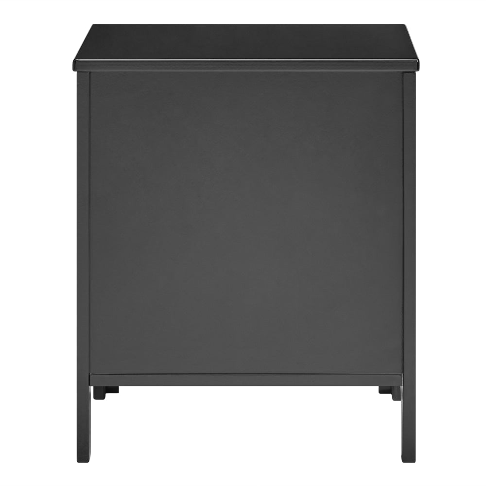 Wilkins Arched Cube End Lamp Side Table Open Shelf Black Fast shipping On sale