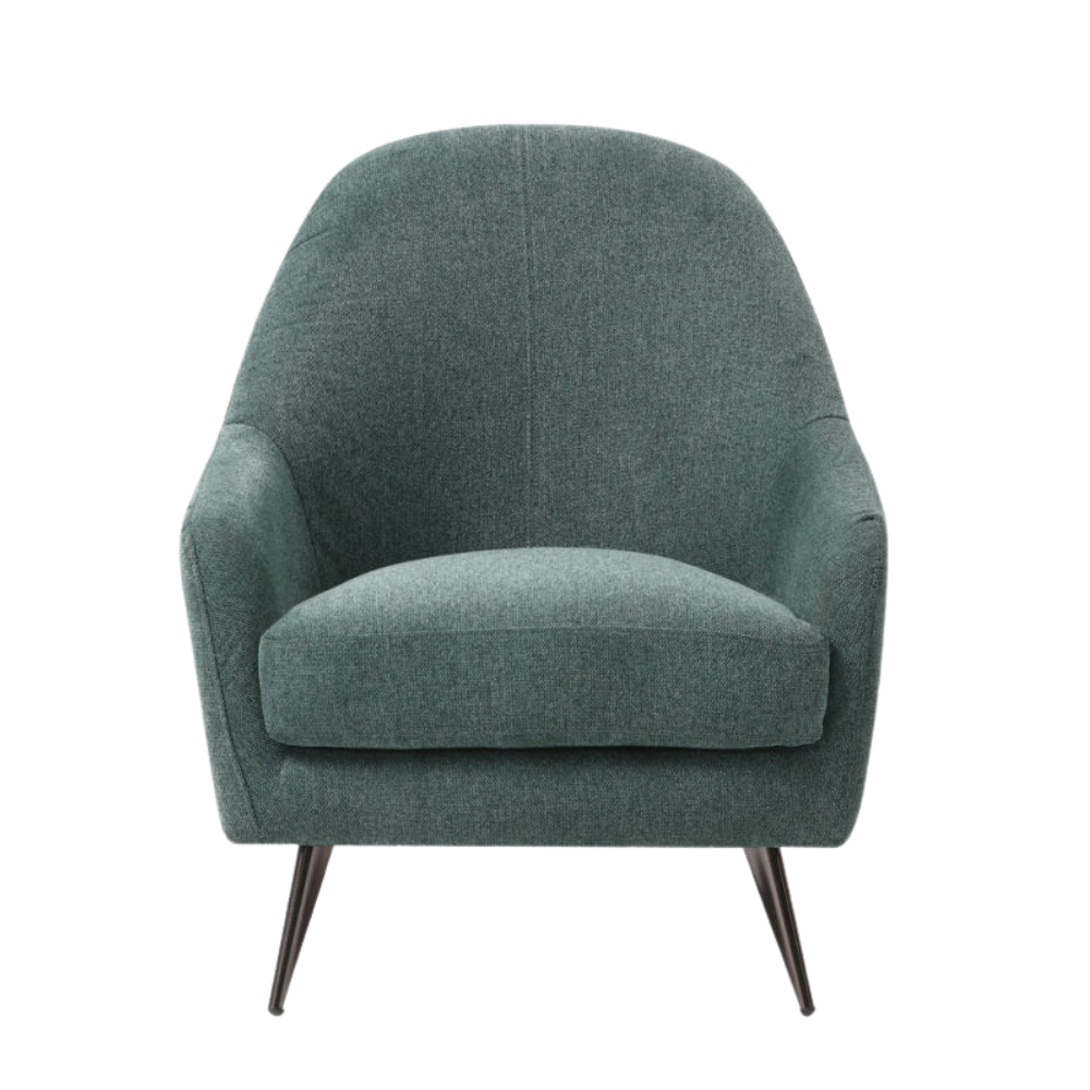 Soft Fabric Foam Padded Relaxing Accent ArmChair Metal Legs Green Chair Fast shipping On sale