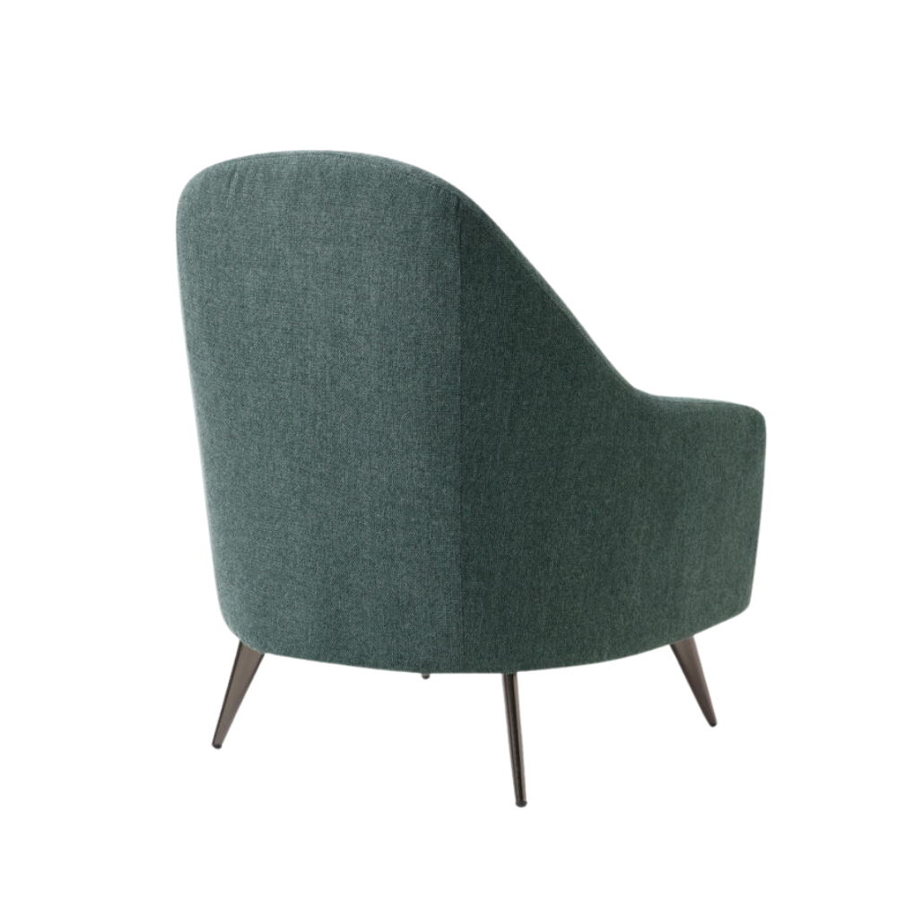 Soft Fabric Foam Padded Relaxing Accent ArmChair Metal Legs Green Chair Fast shipping On sale