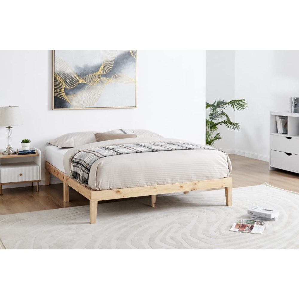 William Wood Bed Frame Natural Fast shipping On sale