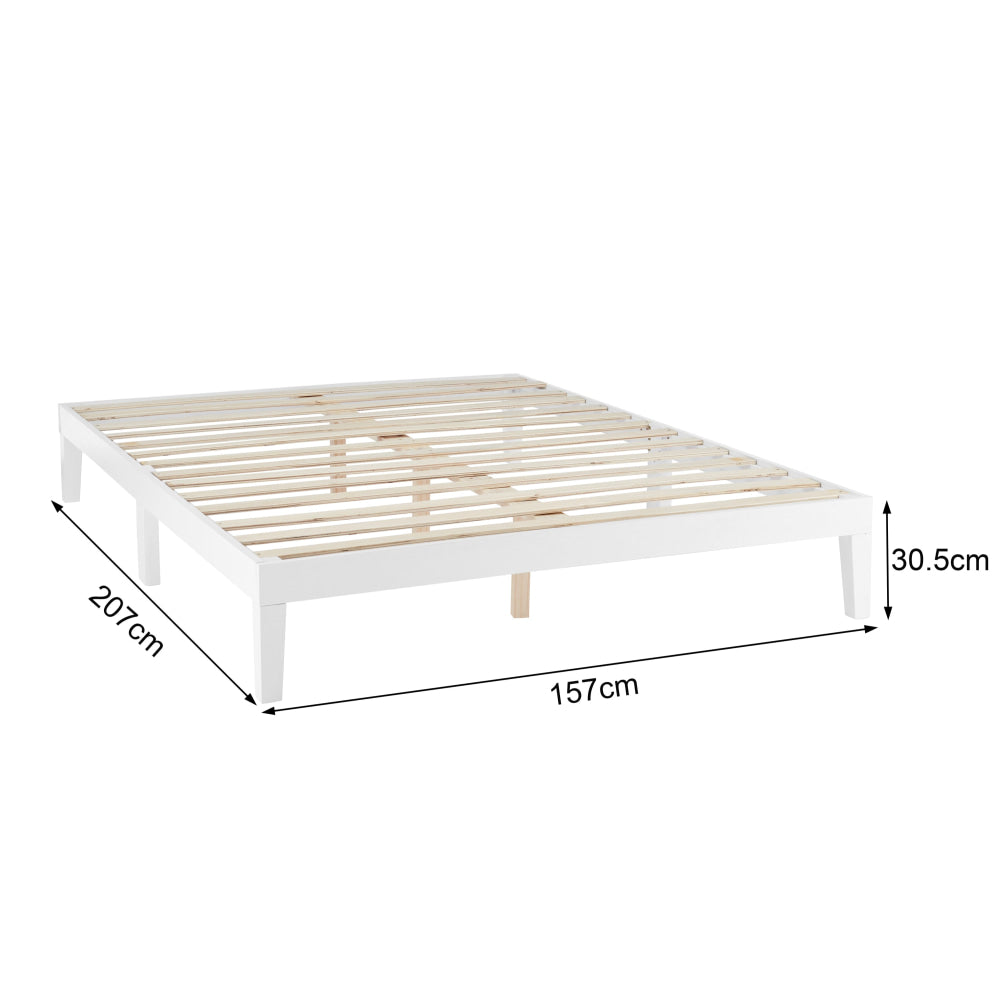 William Wood Bed Frame White Fast shipping On sale