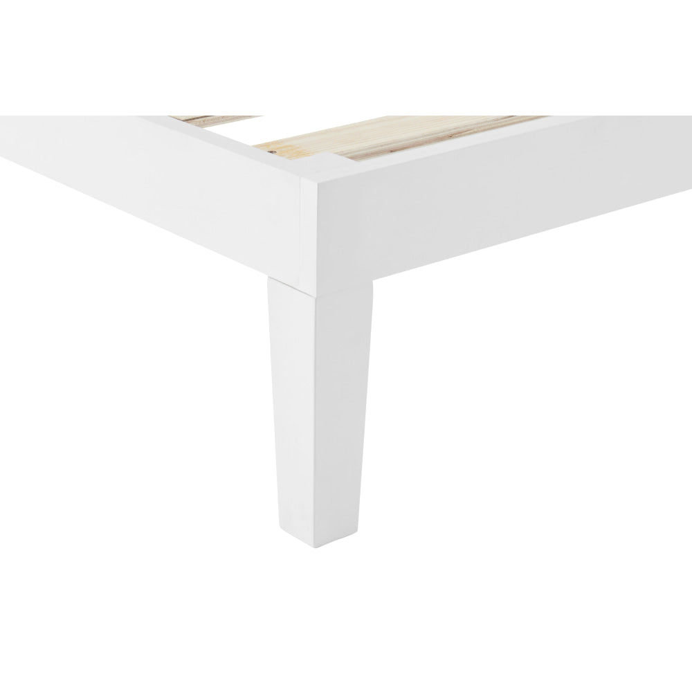 William Wood Bed Frame White Double Fast shipping On sale