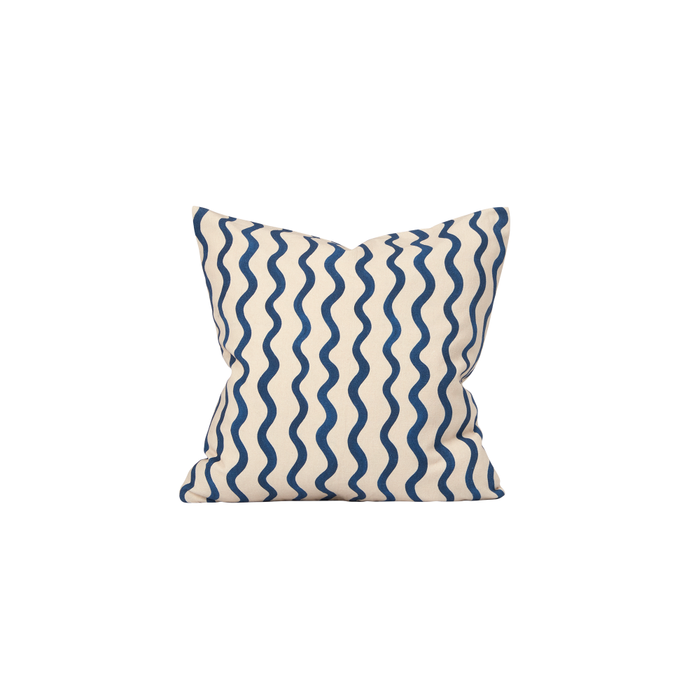 Willow Waves Cushion Decorative Pillow Capri Blue Fast shipping On sale