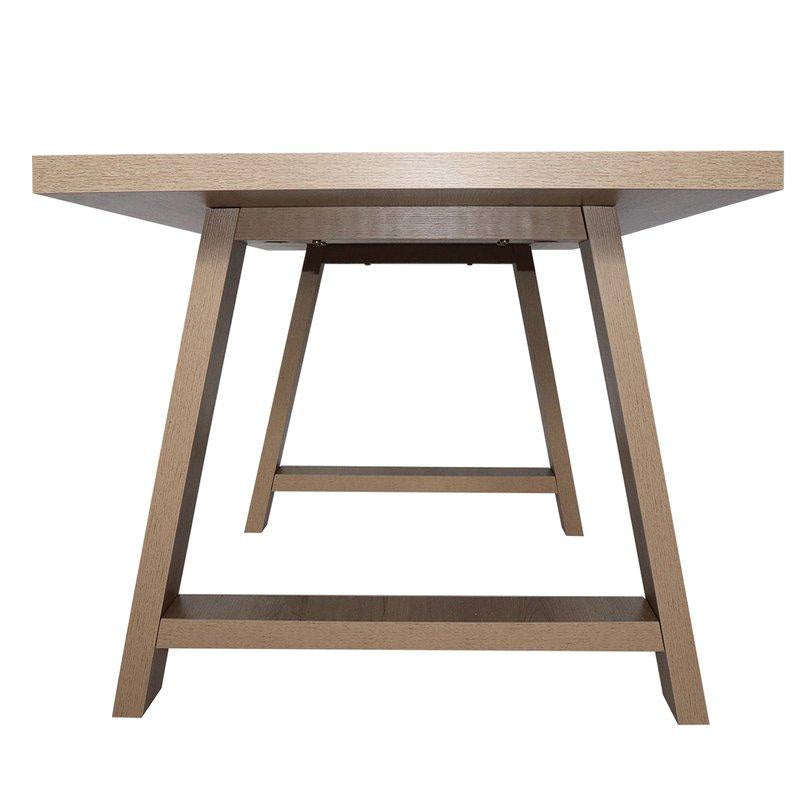 Wooden Rectangular Dining Table 180cm - Dark Oak Fast shipping On sale