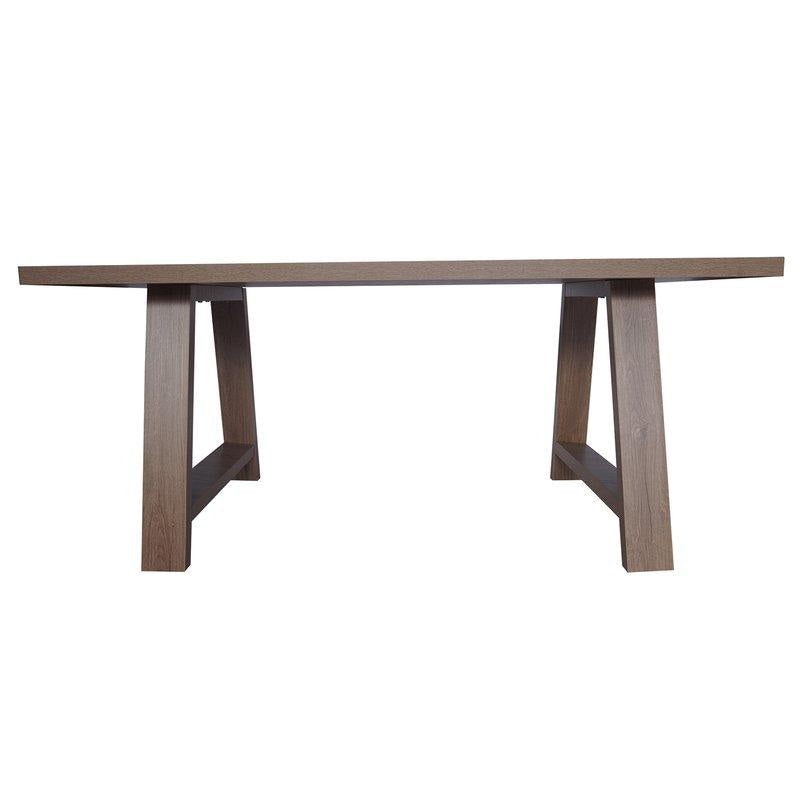 Wooden Rectangular Dining Table 180cm - Dark Oak Fast shipping On sale