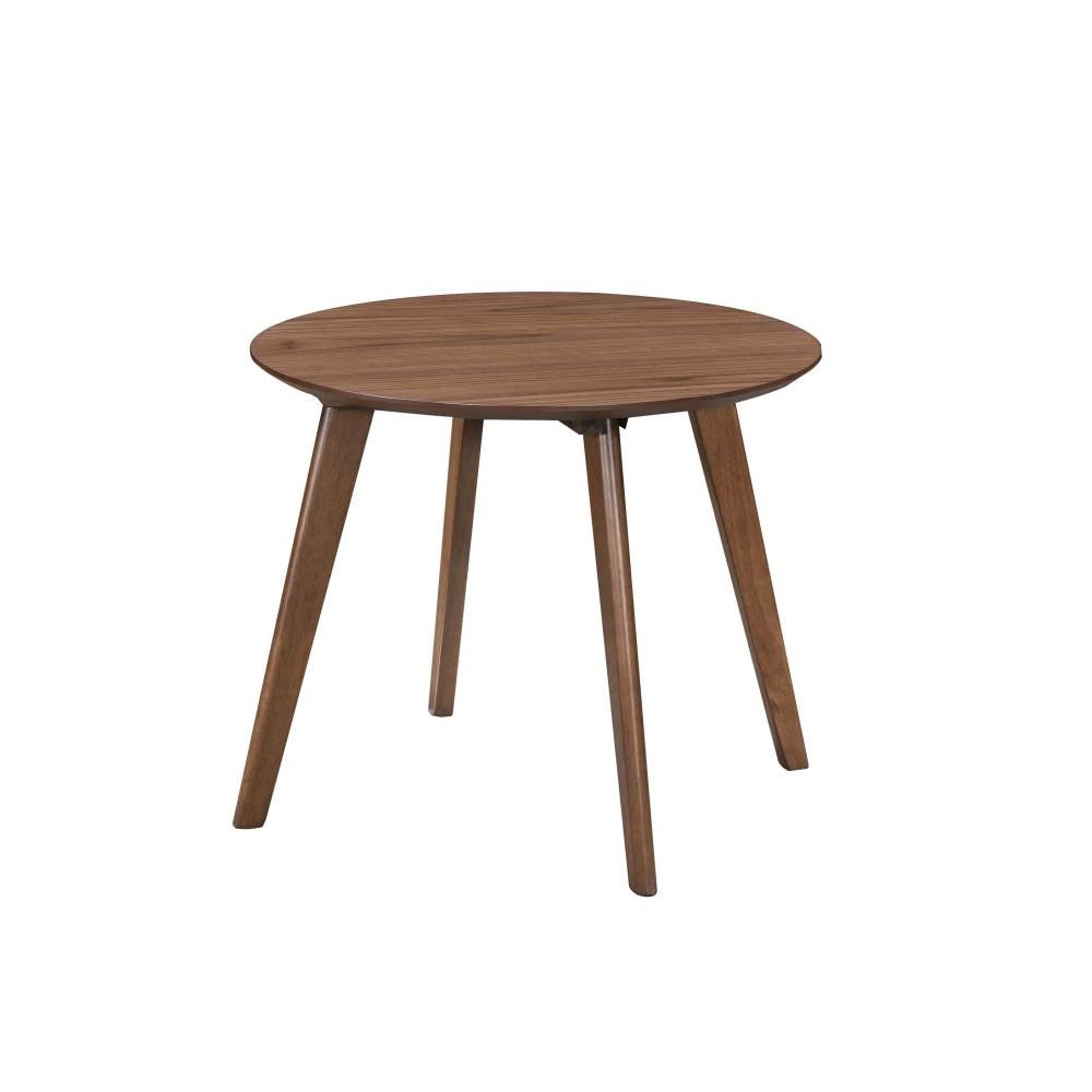 Wooden Timber Round Side End Lamp Table Walnut Fast shipping On sale