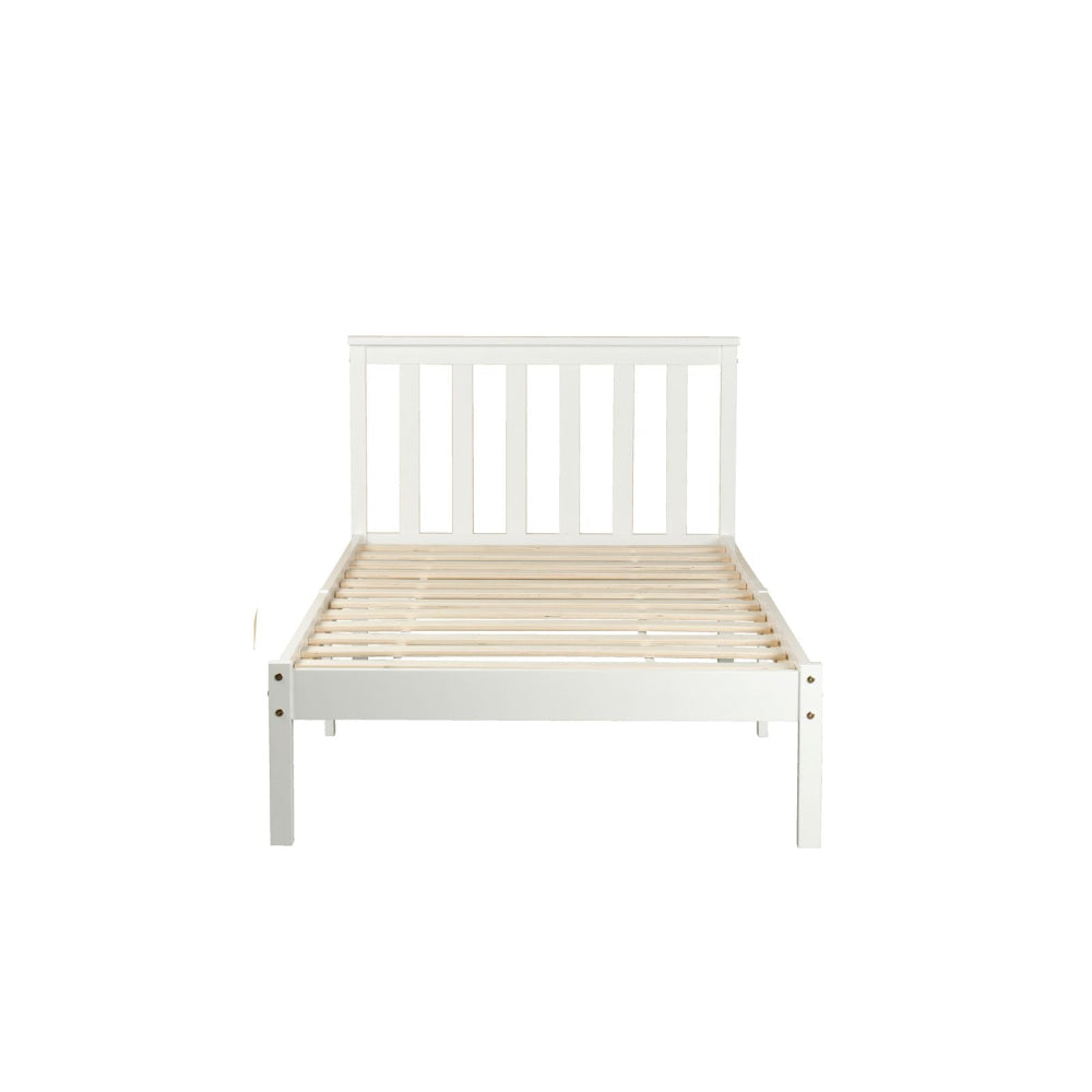 Wooden Timber Solid Pine King Single Size Bed Frame - White Fast shipping On sale