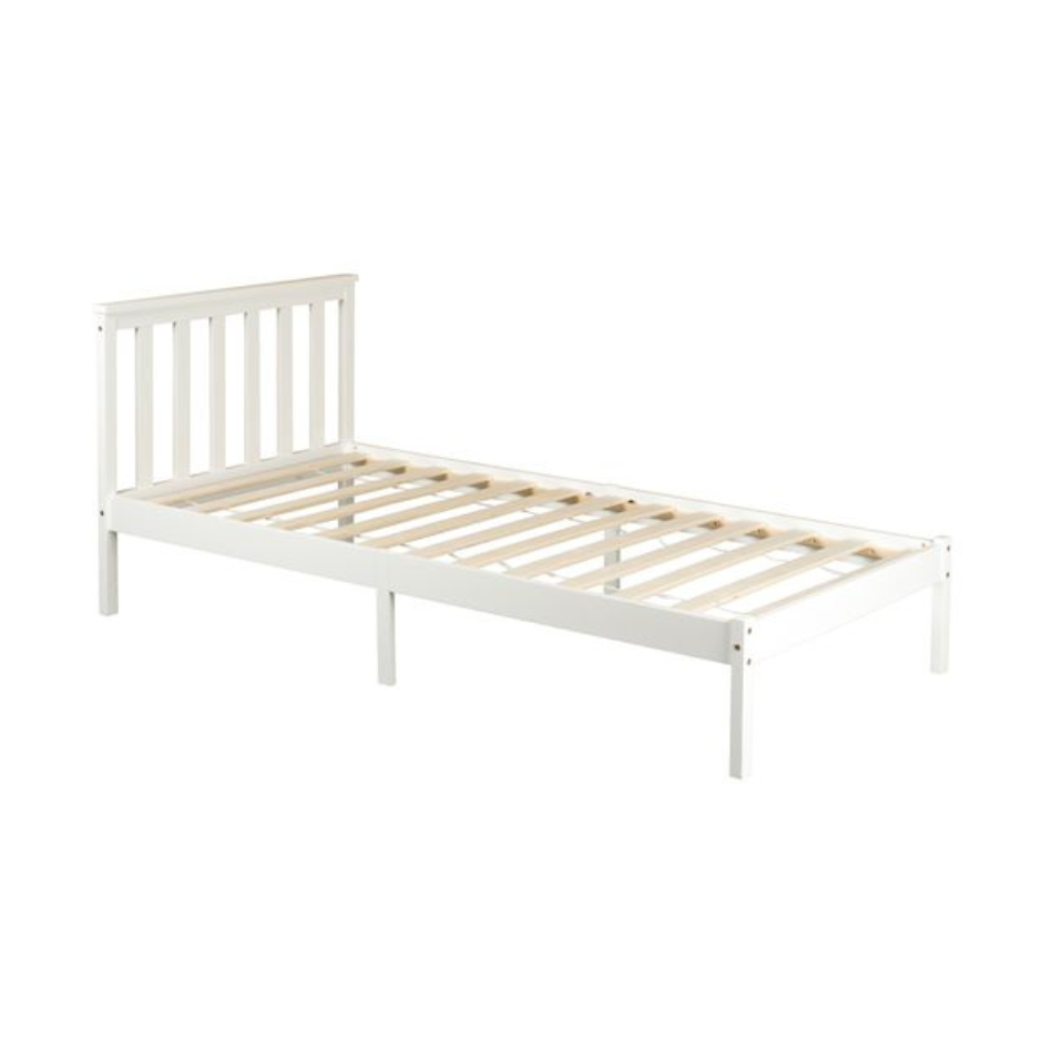 Wooden Timber Solid Pine King Single Size Bed Frame - White Fast shipping On sale