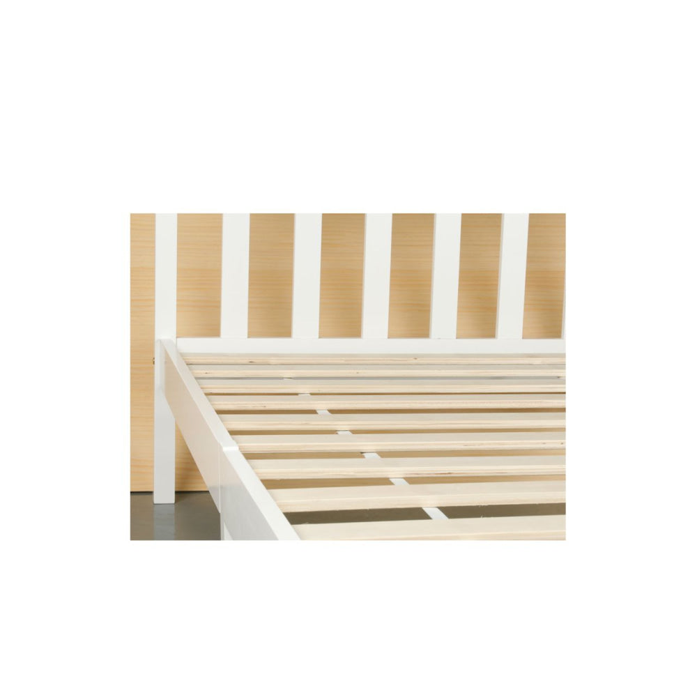 Wooden Timber Solid Pine King Single Size Bed Frame - White Fast shipping On sale